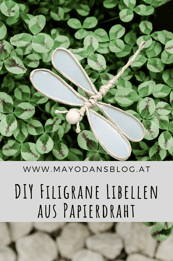 Filigrane Libellen aus Papierdraht