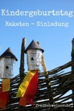 Kindergeburtstag: Raketen Einladung