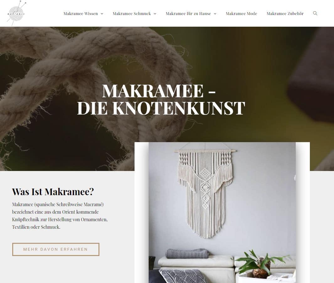 Alles Wissenswerte zu Makramee die Knotenkust – Knotentechniken lernen ganz einfach