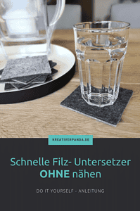 Schneller Filz Untersetzer ohne Nähen!