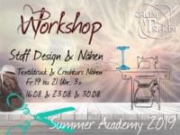 Workshop Stoff Design Textildruck & Crashkurs Nähen 3x Fr Abends 19 - 21.00 Uhr