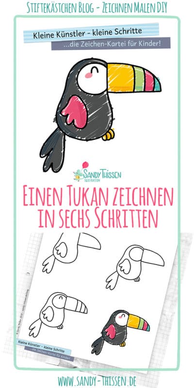 Wie zeichne ich einen Tukan? Kostenlose Zeichenkartei