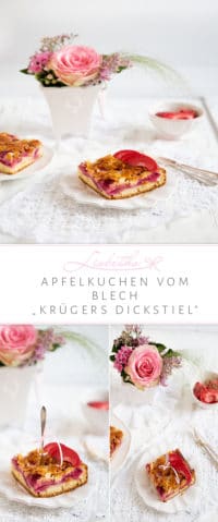 KNALLROTER APFELKUCHEN VOM BLECH „KRÜGERS DICKSTIEL”