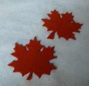 Topflappen und Untersetzer in Blätterform