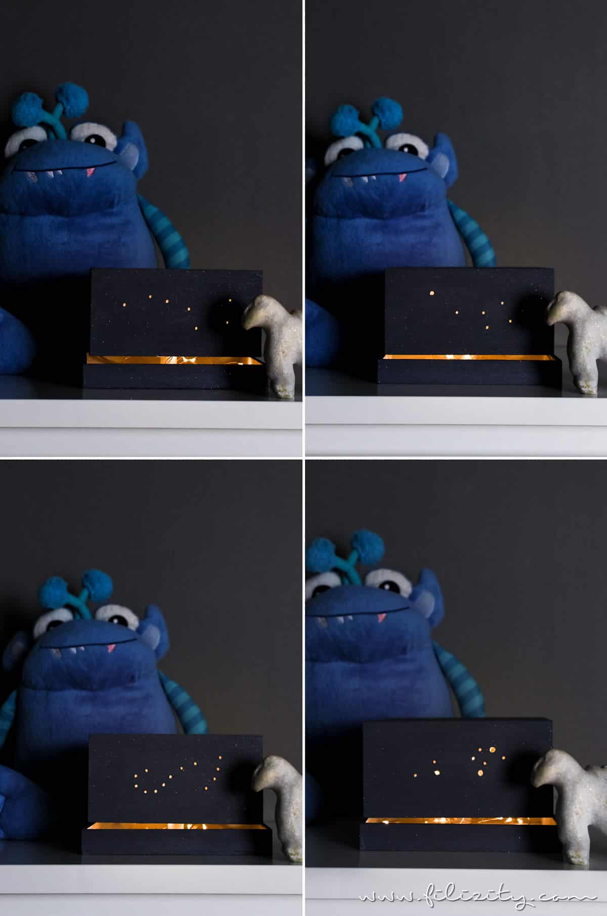 DIY Nachtlicht aus Spanschachtel