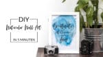 DIY Poster im Watercolor Look