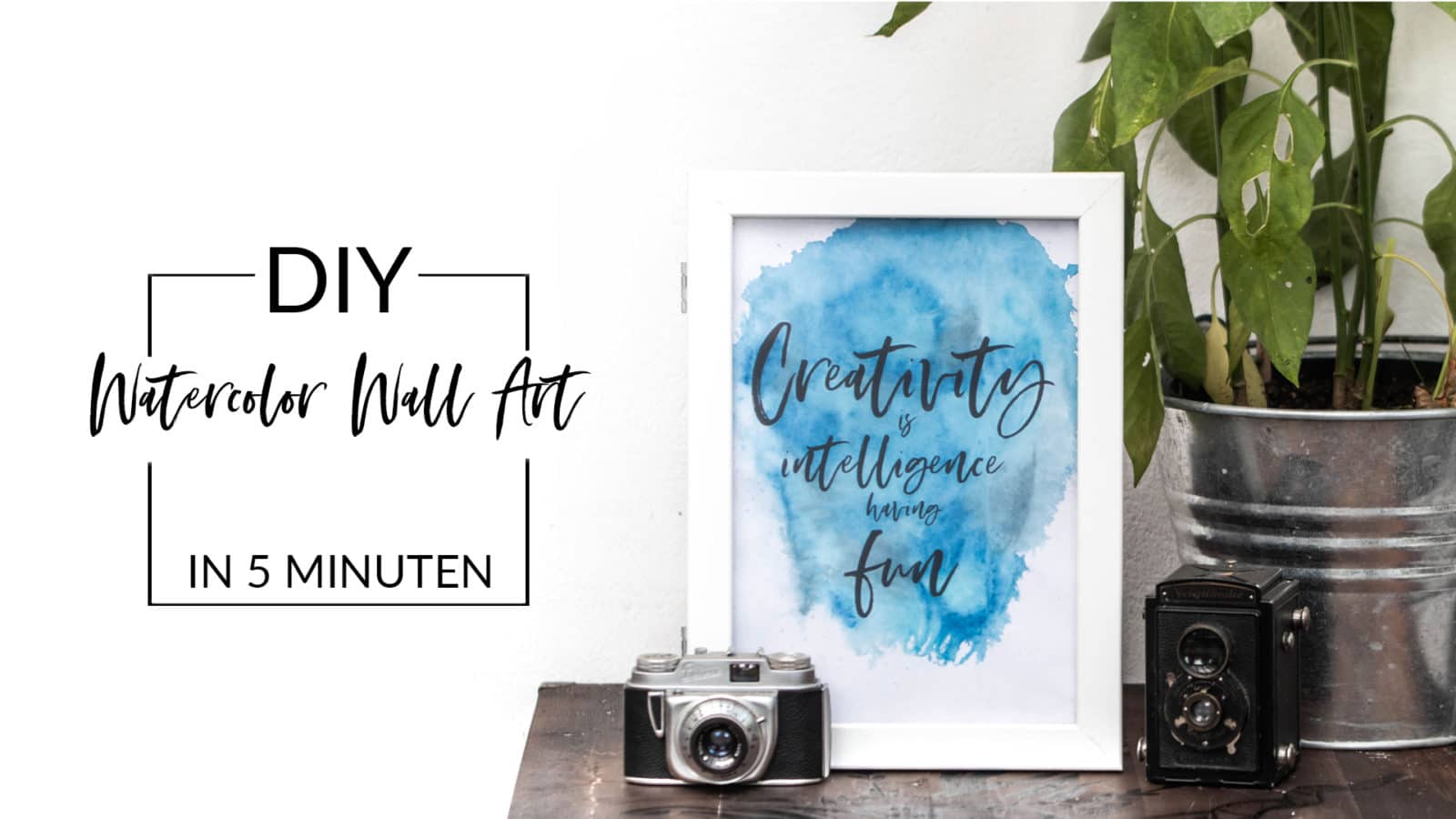 DIY Poster im Watercolor Look