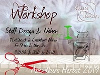 Workshop Stoff Design Textildruck & Crashkurs Nähen 3x Fr Abends 19 - 21.00 Uhr