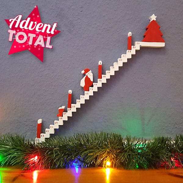 Adventskalender Treppe aus Holz