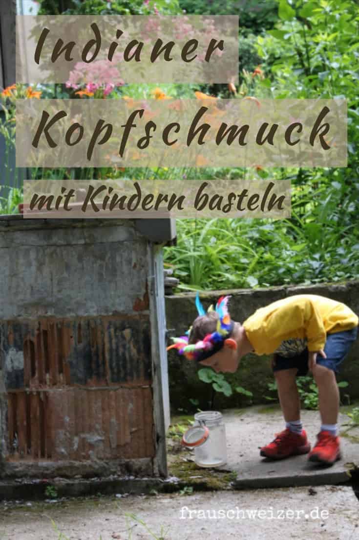 Indianer Kopfschmuck für Kinder selber machen