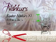 Kinder Nähkurs XI Oktober  1x Fr 11.10. 14 - 16.00 Uhr