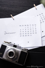 Download: Minimalistischer Wand- & Tisch-Kalender 2020
