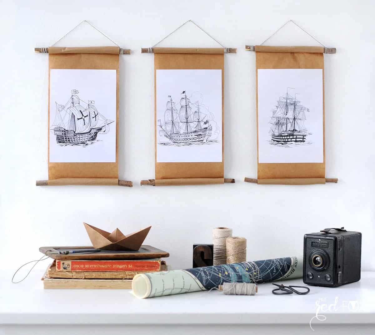 DIY Vintage-Bilderrahmen