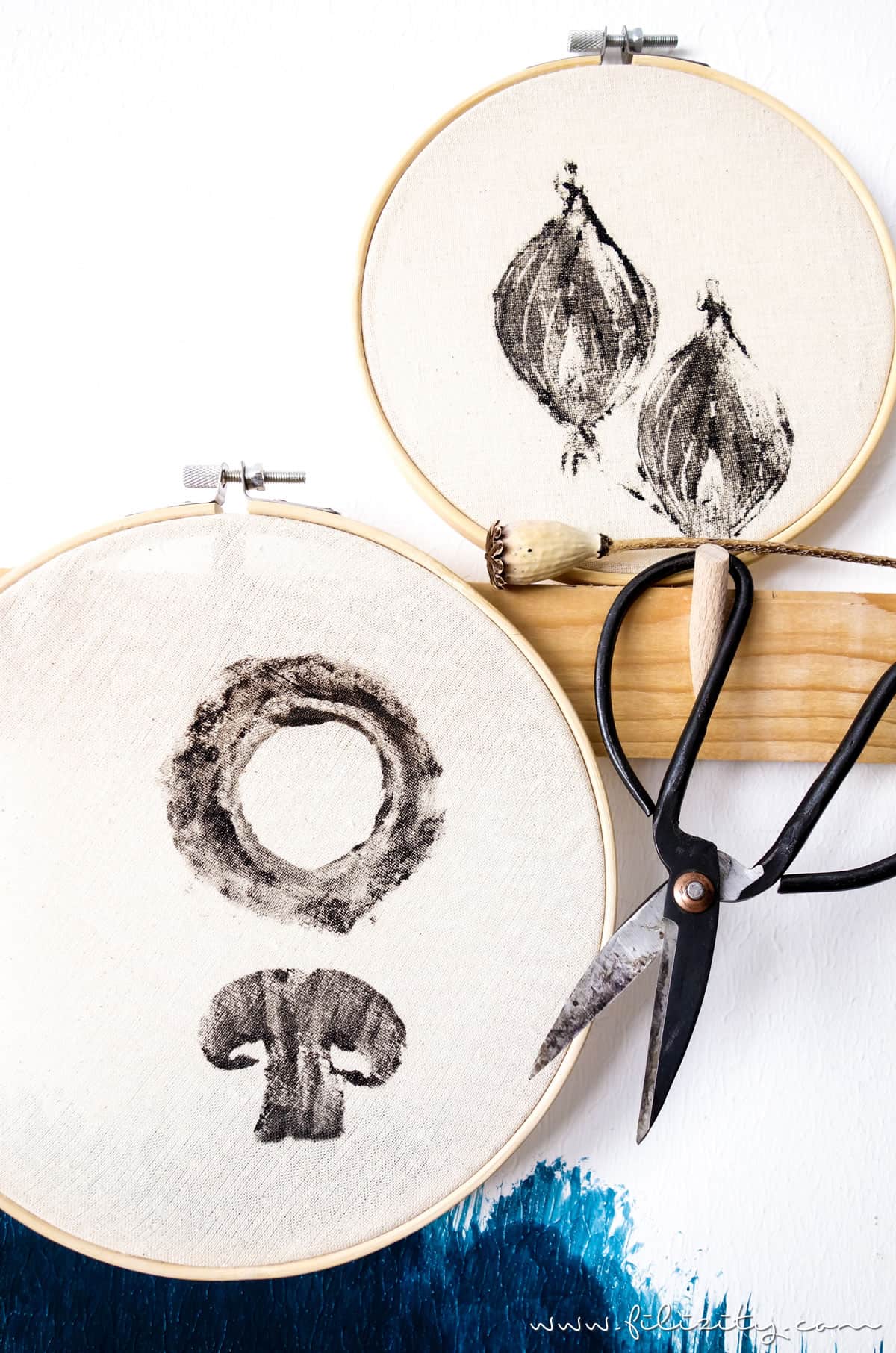 DIY Küchendeko mit Gemüse-Stempeln