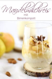 Süßes für den Herbst: Mandelmilchreis mit Birnen – vegan & zuckerfrei