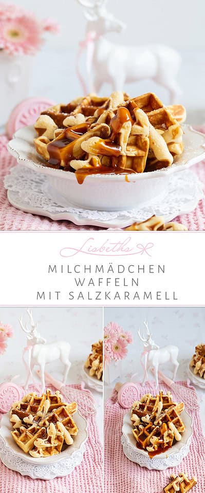 „Milchmädchen Waffeln mit Salzkaramell!“