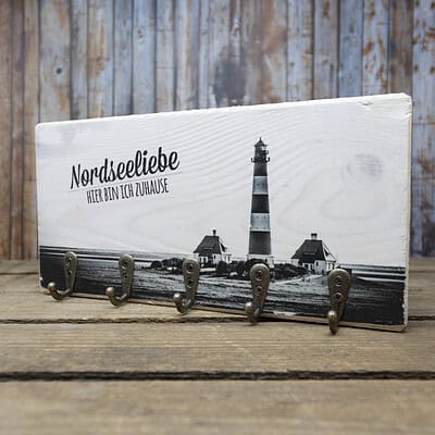 Nordseeliebe - elbPLANKE® mit Haken Nordseeliebe - elbPLANKE® mit Haken