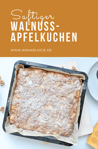 Saftiger Walnuss-Apfelkuchen vom Blech