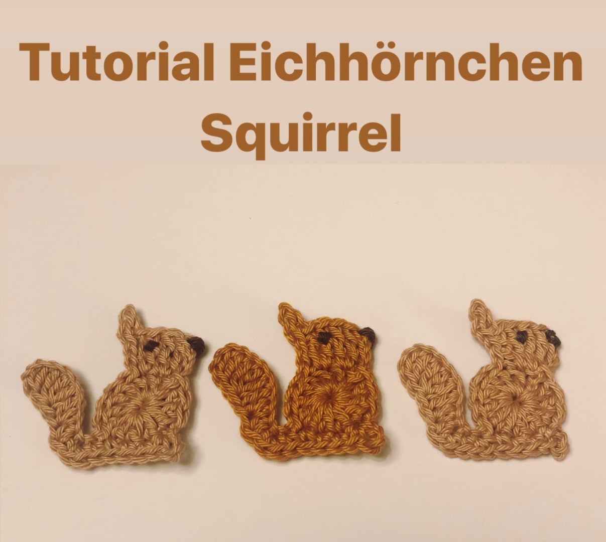 Häkelanleitung Eichhörnchen