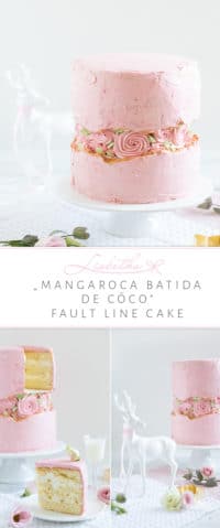 ♡„Fault Line Cake mit „Mangaroca Batida de Côco!"