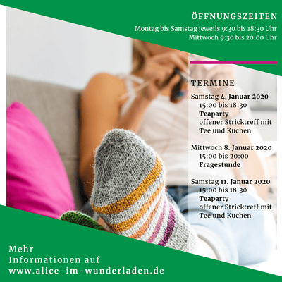 Fragestunde im Alice im Wunderladen Pop-Up Store Fragestunde im Alice im Wunderladen Pop-Up Store