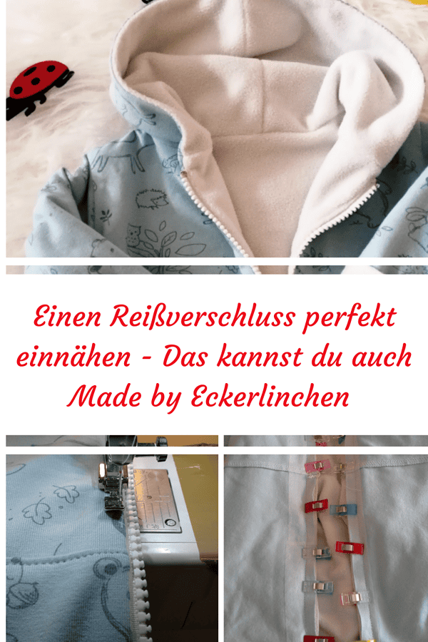 Anleitung Reißverschluss in eine Jacke einnähen