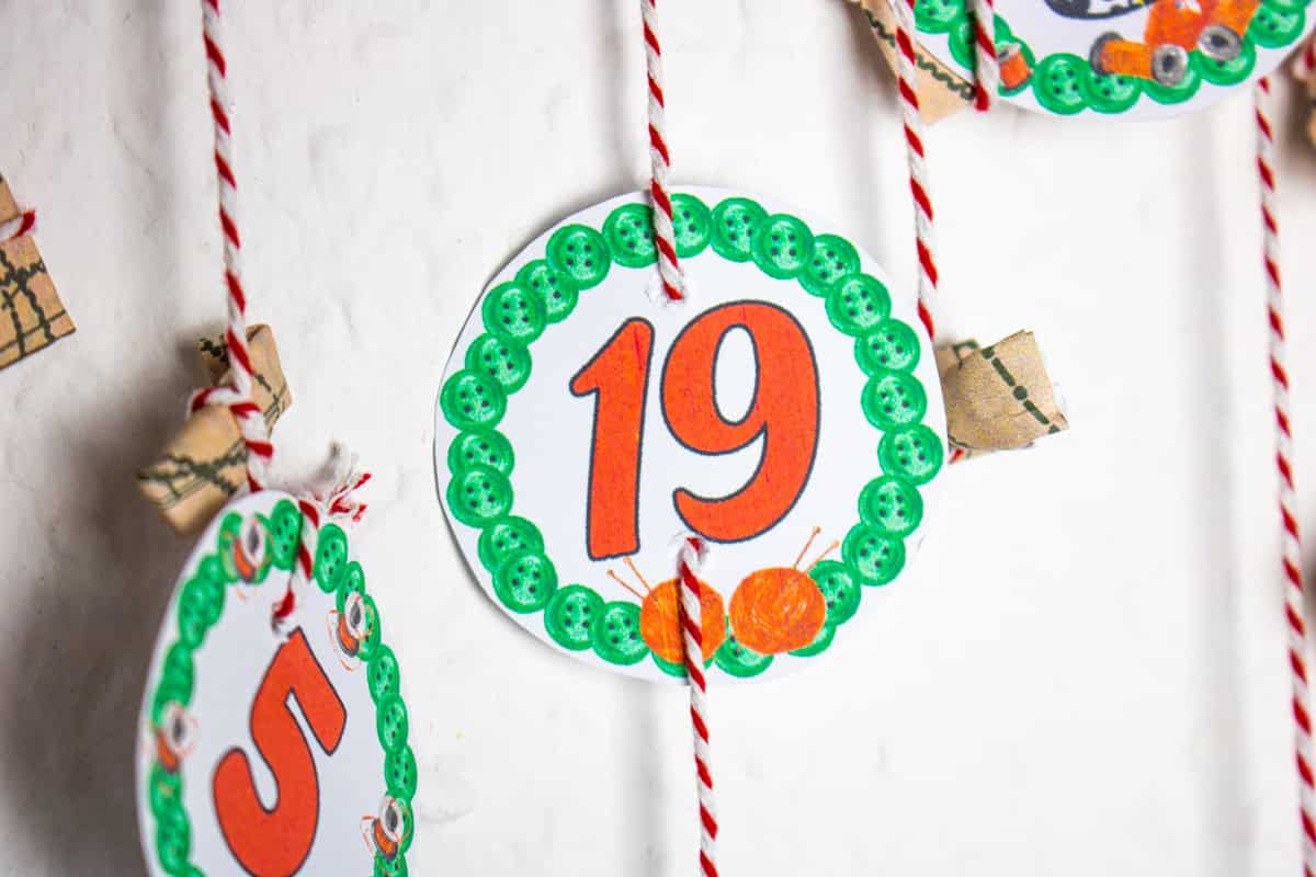 Freebie Printable Adventskalenderzahlen Thema Nähen