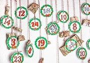 Freebie Printable Adventskalenderzahlen Thema Nähen