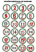 Freebie Printable Adventskalenderzahlen Thema Nähen