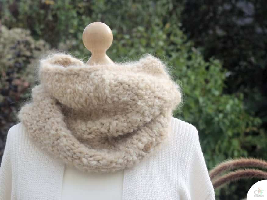 Kragen stricken; warm, weich und super schnell gestrickt