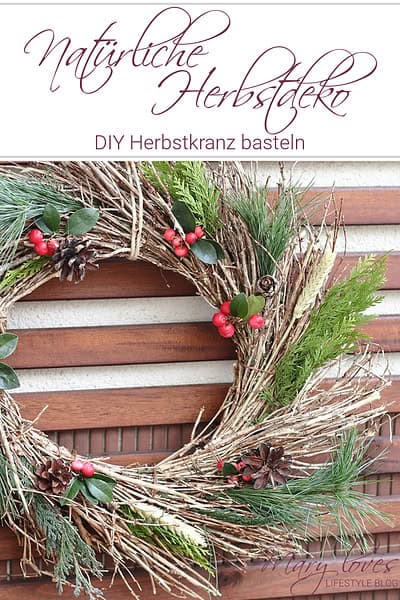 DIY Herbstkranz aus Naturmaterialien basteln