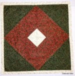 Weihnachten Patchwork Tischdecke / Mitteldecke aus Stoffresten , ca. 65 x 65 cm