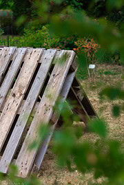 Hühner im Garten - Versteck aus Paletten bauen