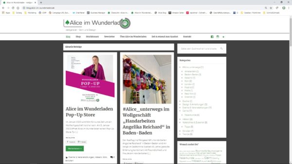 Alice im Wunderladen - Blog Alice im Wunderladen - Blog