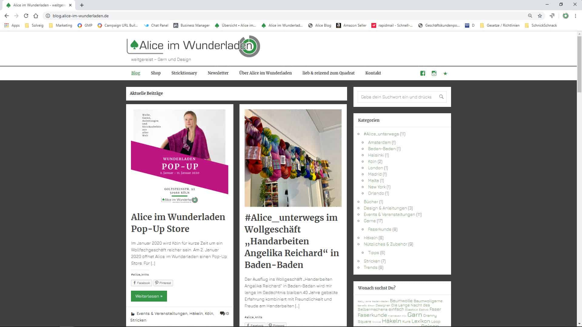 Alice im Wunderladen – Blog