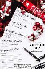 Der unglaubliche Weihnachts Planer … das Freebie, inkl. Vorlagen & fertigen Listen