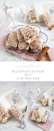 NUSSPLÄTZCHEN MIT ZIMTBAISER