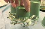 Upcycle Idee: Adventskranz basteln aus Pappbecher