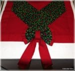 Weihnachtlicher Tischläufer mit Schleifen Patchwork