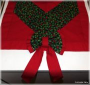 Weihnachtlicher Tischläufer mit Schleifen Patchwork
