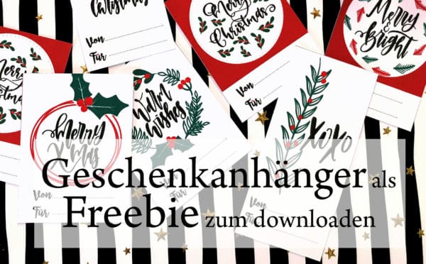 Geschenkanhänger für Weihnachtspäckchen