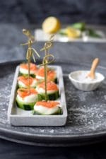Lachs-Gurken-Frischkäse-Häppchen – schnelle & einfache Vorspeise zum Fest
