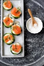 Lachs-Gurken-Frischkäse-Häppchen – schnelle & einfache Vorspeise zum Fest