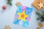MIt Kindern einen Weihnachtsstern malen
