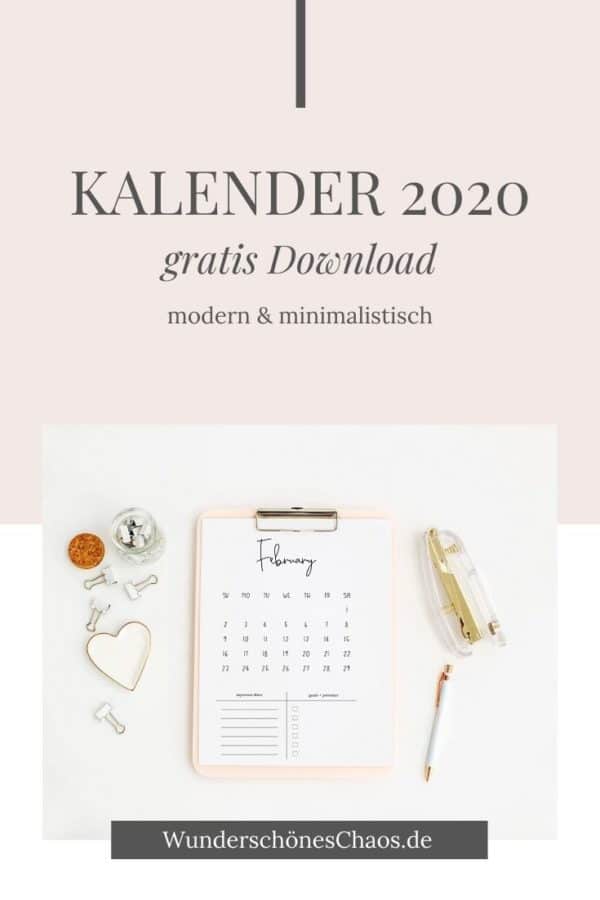 Kalender 2020 – gratis Download