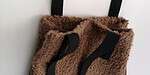 Tasche aus Teddystoff – Nähanleitung mit Schnittmuster
