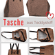 Tasche aus Teddystoff – Nähanleitung mit Schnittmuster