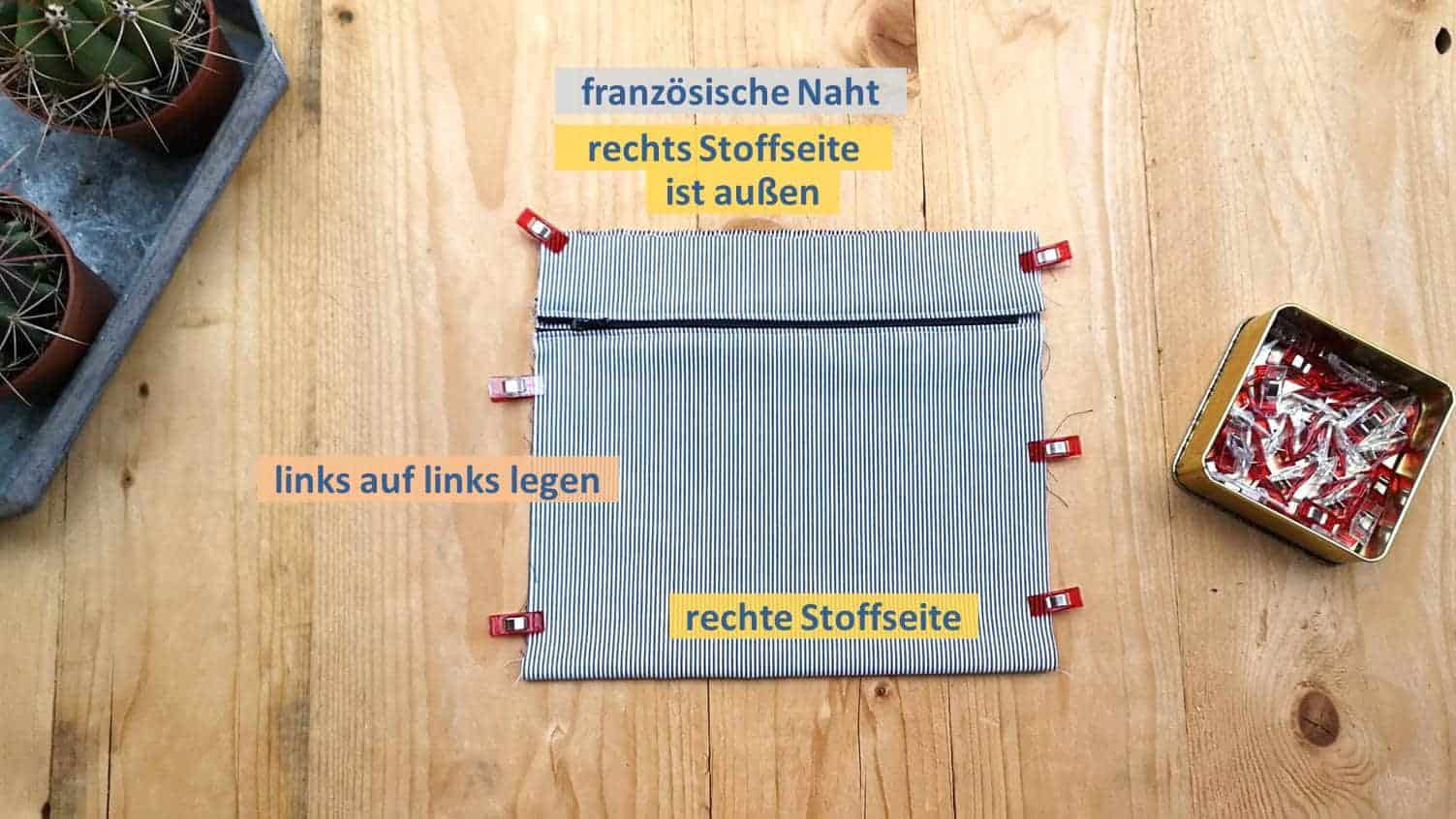 Tasche aus Teddystoff – Nähanleitung mit Schnittmuster