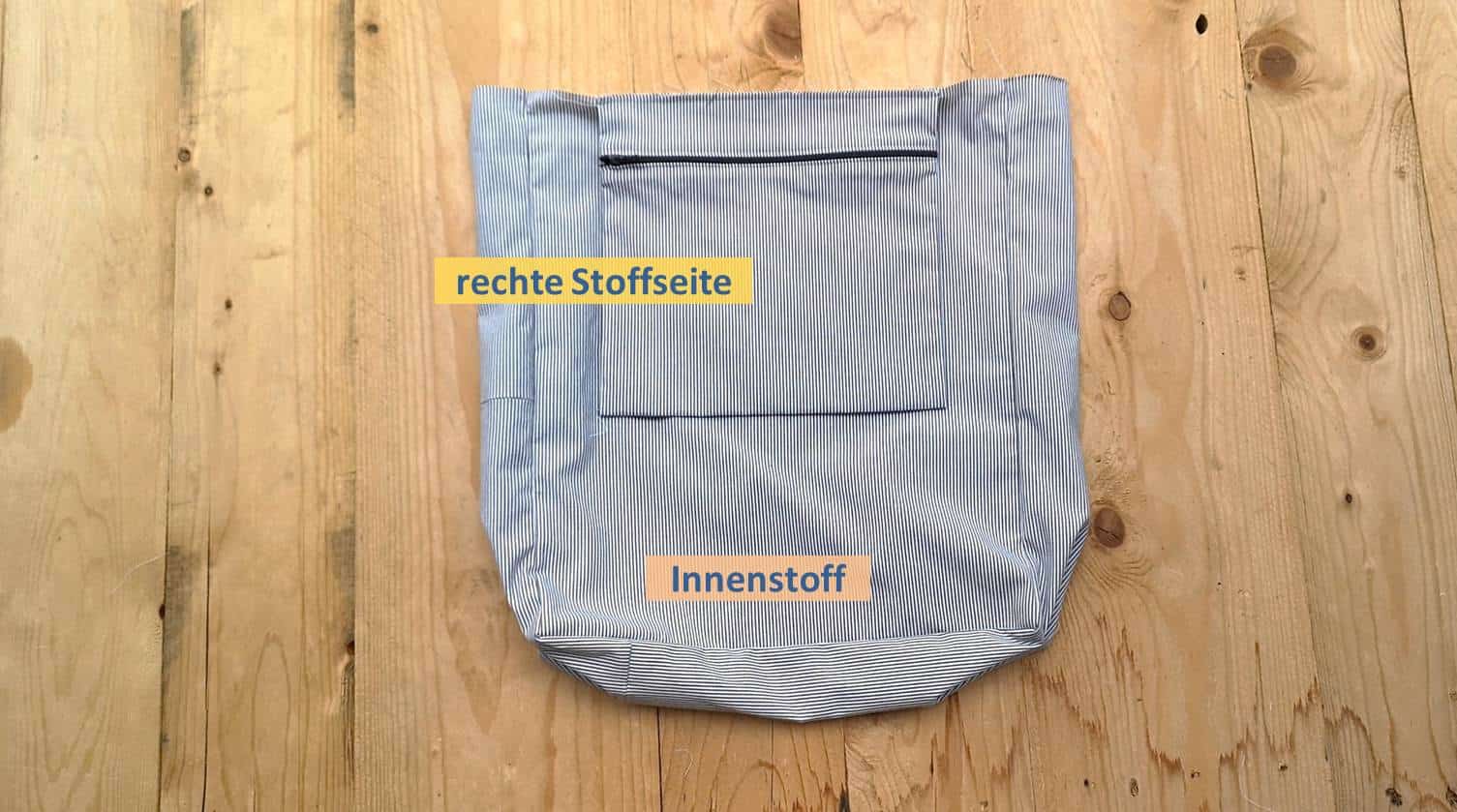 Tasche aus Teddystoff – Nähanleitung mit Schnittmuster