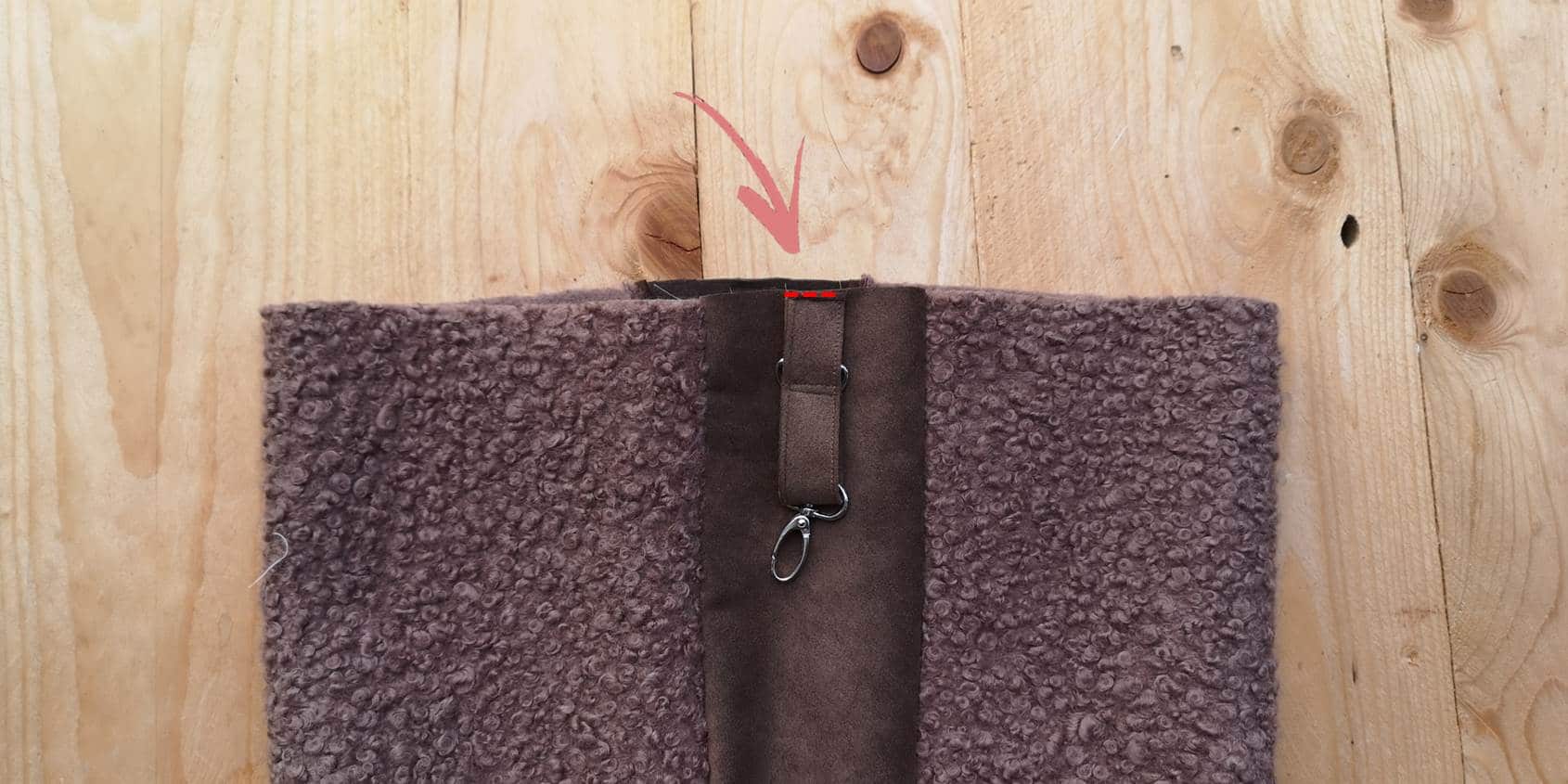 Tasche aus Teddystoff – Nähanleitung mit Schnittmuster